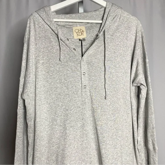 NWT Chaser Women's Cozy Grey Lightweight Hoodie — XL - Picture 2 of 7